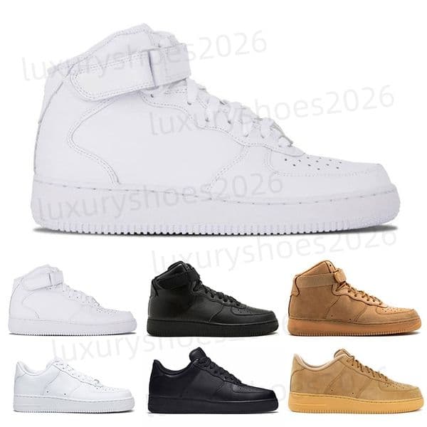 2026 MCA Casual Shoes 1 loves University Gold Silver Metallic Off Of Blue Volt Blanc '07 Moma white Men Women Outdoor Sneakers Trainers E2