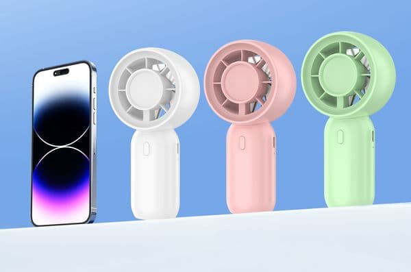 Mini Palm Hand Fan 3 Speed USB Pocket Portable Desktop Cooling Fan thumbnail 2