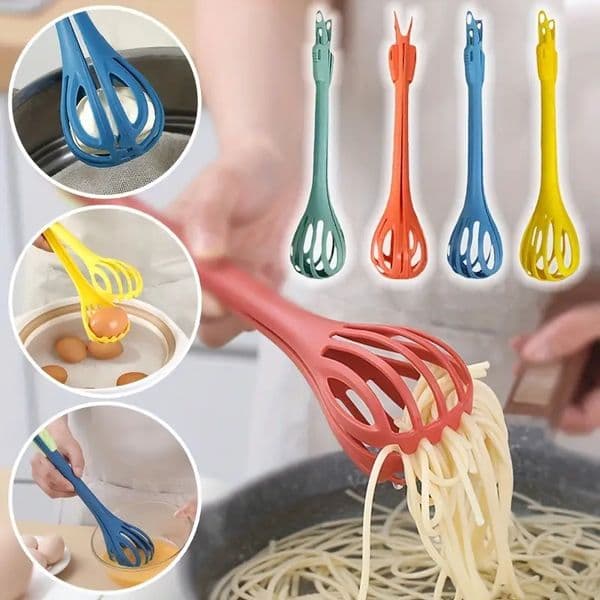 Multifunctional 3 In 1 Egg Beater Milk Mixer Pasta Noodle Tongs Manual Food Clip Egg White Separation Baking Tool Kitchen Gadget