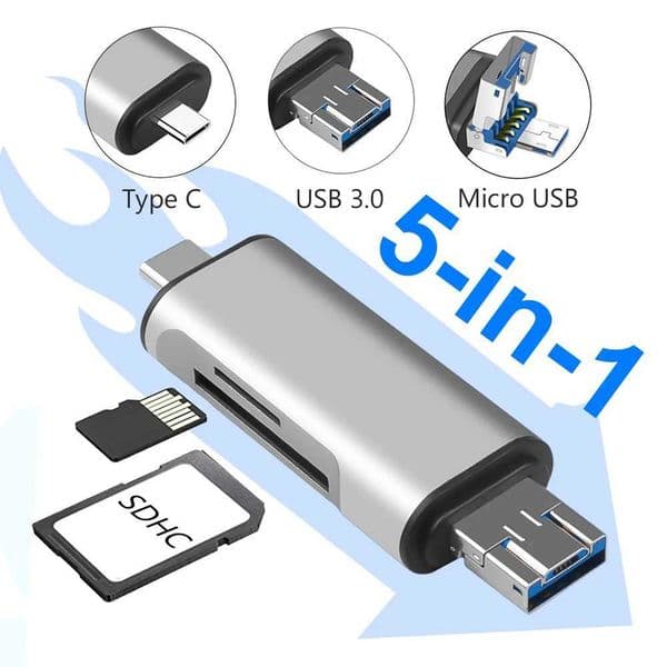 USB 3.0 Micro USB Type C Card Reader for high-speed transfer OTG Adapter SD TF Memory SD Card Reader for Tablets Laptop Phone M240902