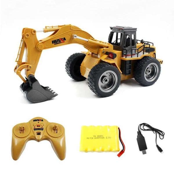 Huina Rc excavator alloy 1530 six channel 2.4g wireless remote control excavator engineering truck toy CL240902