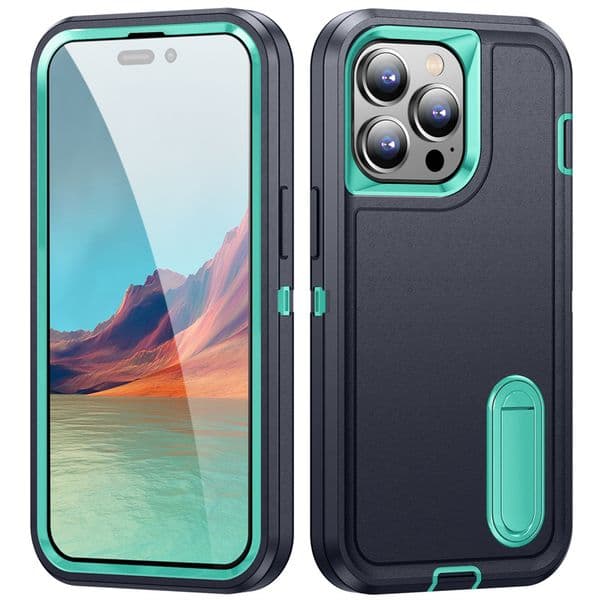 New Shockproof Armor Case iPhone 16 15 14 13 12 11 Pro Max Heavy Duty Red Protective with Kickstand Cover For S24 S23 Ultra Plus A14 A15 Moto G Play 2023 Z260520