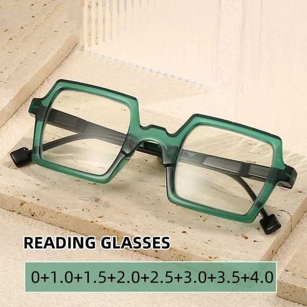 Ultra wide frame blue light blocking optical glasses ultra bright high-definition reading glasses fashionable womens protective glasses M240902