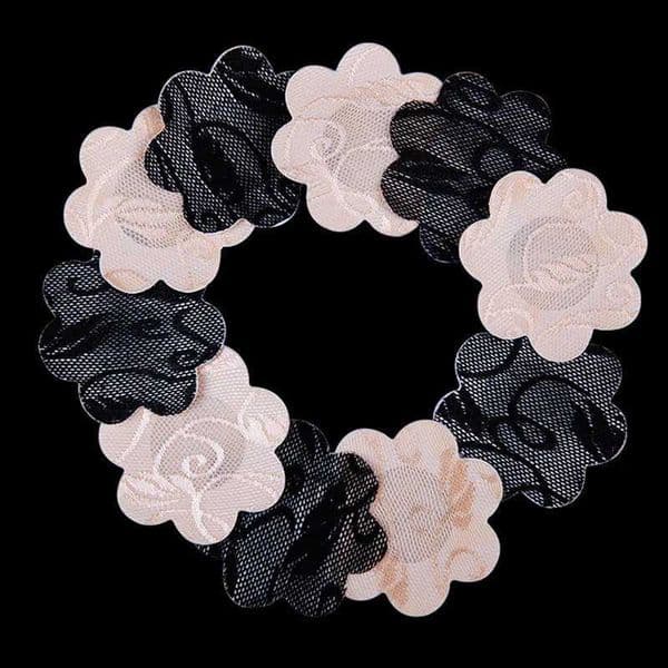 10Pcs=5Pairs Disposable Adhesive Breast Pasties Diverse-Design Lace Nipple Stickers Cover Invisible Concealer Pad Intimates W250213