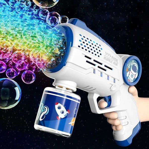 New childrens bubble gun toy astronaut fully automatic bubble machine bubble gun outdoor game fantasy toy boy girl giftW240902