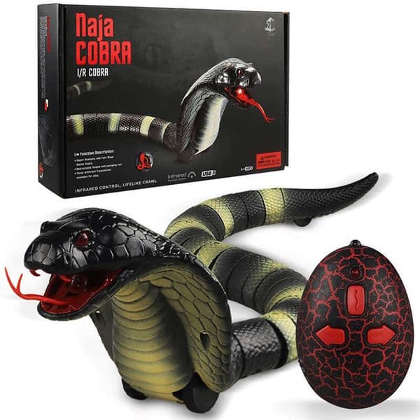 2026 New RC Realistic Snake Toys Infrared Receiver Electric Silated Animal Cobra Viper Toy Joke Trick Mischief For Kids Halloween Toy