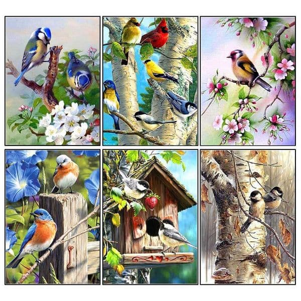 Scenery Diamond Painting Cross Stitch Birds Diamond Embroidery Animals 5D DIY Mosaic Full Drill Decoration Home giftXJ240816