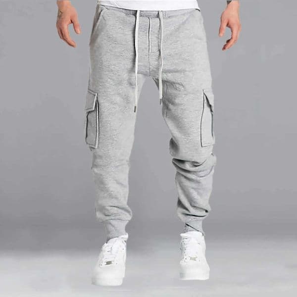 Men's Pants Mens Cargo Pants Track Pants Street Bottoms Winter Fitness Gym Workout Running Training Exercise Breathable Soft Male Sweatpant z240903
