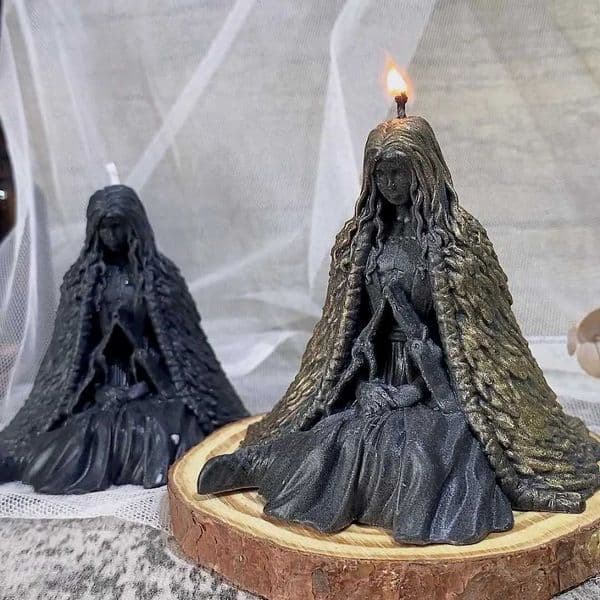 1 ghost witch scented candle European style creative wizard magic Halloween aromatherapy decoration perfume decoration W240813