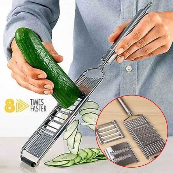 New 3 in1 Vegetable Slicer Multi-Purpose Veggie Chopper Peeler Kitchen Accessories Stainless Steel Vegetable CutterXJ240903