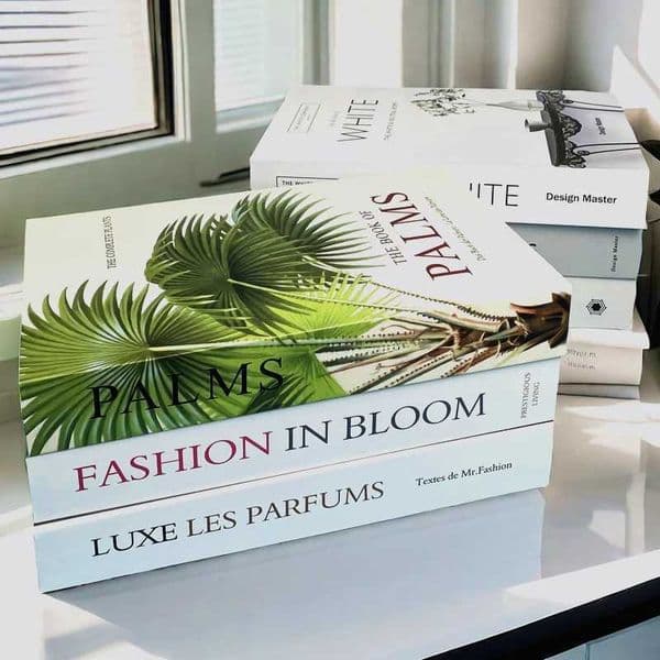 Luxury Open Fake Book Storage Box Plant Decorative Books Fashion Design Coffee Table Books Home Decor Bedroom Rose Boho Matisse M240903