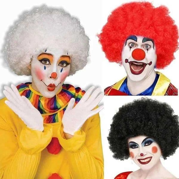 1 explosive wig clown head round curly hair carnival shape cosplay shape party cool outfit hat decoration W240830