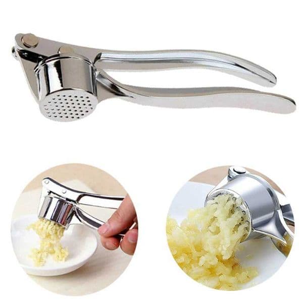 Garlic Press Crusher Mincer Kitchen Stainless Steel Garlic Smasher Squeezer Manual Press Grinding Tool Kitchen AccessoriesXJ240903