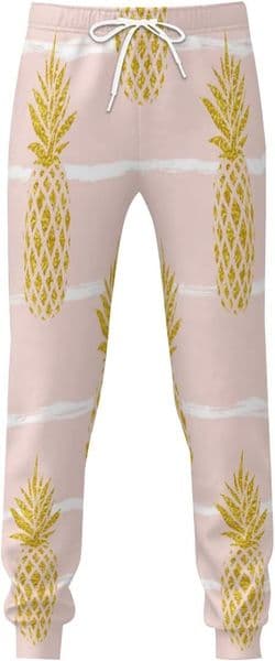 Free shipping Sweatpants Mens Cute Pineapple Stripe 3D Printed Patterned Pants Loose Lightweight Yoga For Workout Gym Running Sweat Trousers Y2K