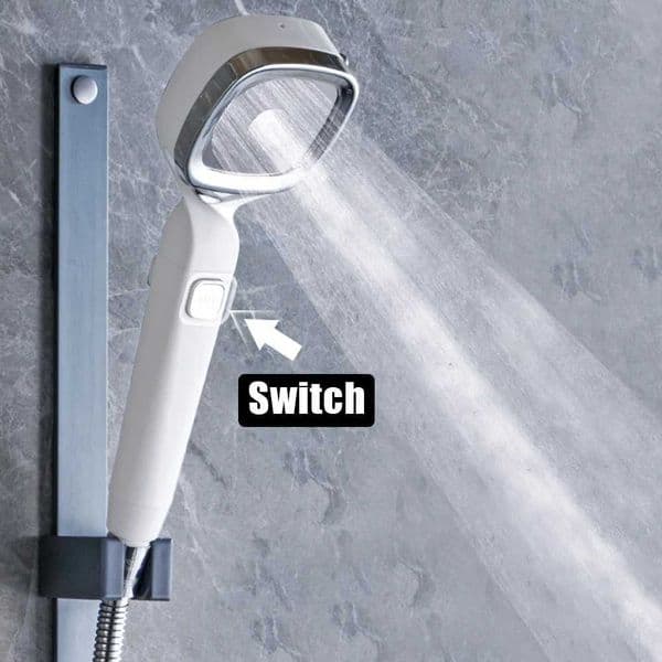 2025 High Pressure Shower Head Bathroom supplies Water Saving Shower Nozzle 4 Modes High Pressure With Switch X2506121