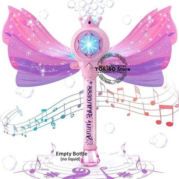 Bubble Wands for Kids Girls Light Up LED Sound Bubble Gun Bubble Machine Childrens Bubble MachineW240902
