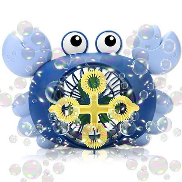 Bubble Machine Crab Bubble Machine Childrens Automatic Bubble Machine Boys and Girls Game Garden Outdoor Gift Toy Electric FanW240902