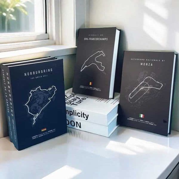 F1 Monza Stavelot Track Circuit Fake Book Storage Box Formula 1 Decorative Books Motorsport Race Coffee Table Books Home Decor M240903