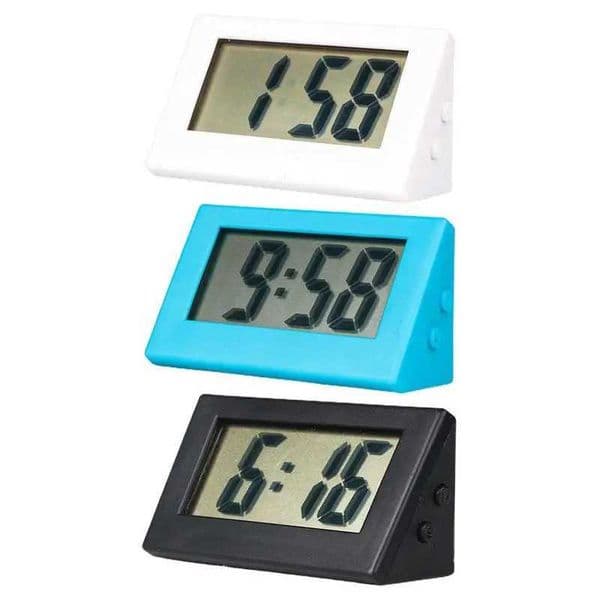 Digital Clock No Tick Electric Alarm Desk Clock LCD Small Battery-operated Digital Clock With Button Battery For Office Kitchen Y240904