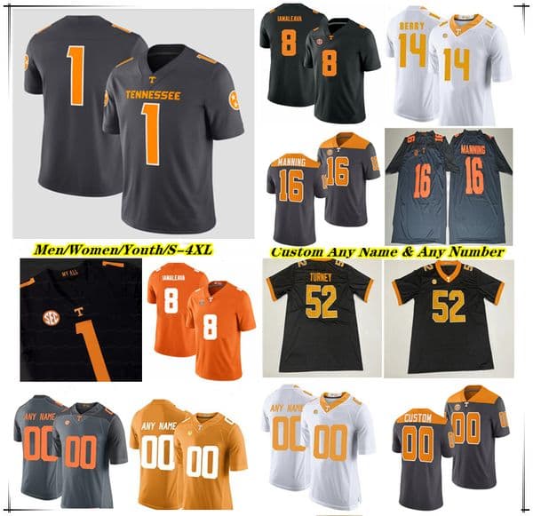 Tennessee College Football Jersey Nico Iamaleava Dylan Sampson DeSean Bishop Dont'e Thornton Jr. Bru McCoy Chris Brazzell II Will Brooks Tyre West Peyton Manning 4XL