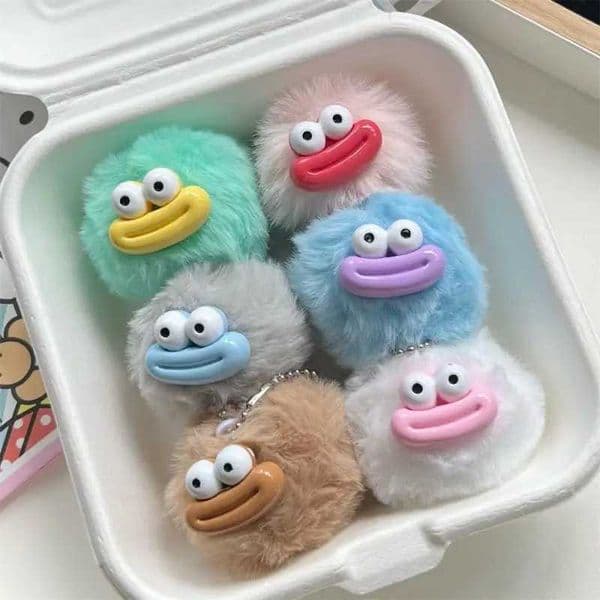 Unique durable and fun luggage accessories backpack keychain for immediate sale plush toy keychainW240903