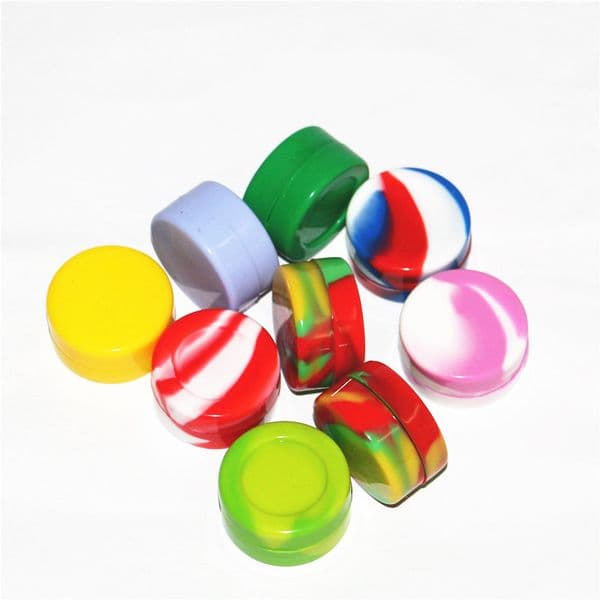Nonstick Wax Containers silicone box 7ml Silicon container Non-stick food grade wax jars storage dabber jar oil holder