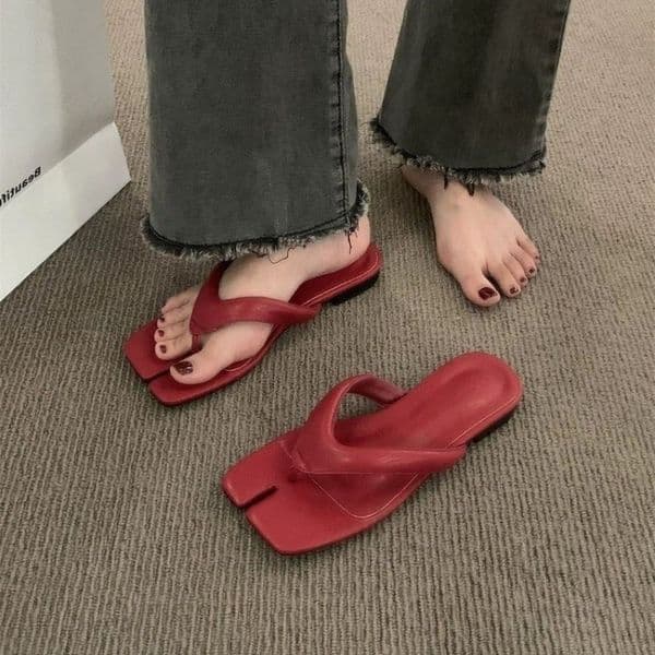 Women Summer Wedge Premium Orthopedic Open Toe Sandals Vintage Anti-slip Leather Casual Female Platform Retro Shoes c5df