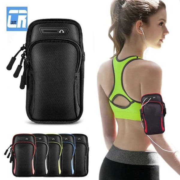 6.8Universal Running Outdoor Sports Waterproof Phone Case for iPhone 14 13 Arm band Bag for Smausng S23 GYM Armbands Holder M240905