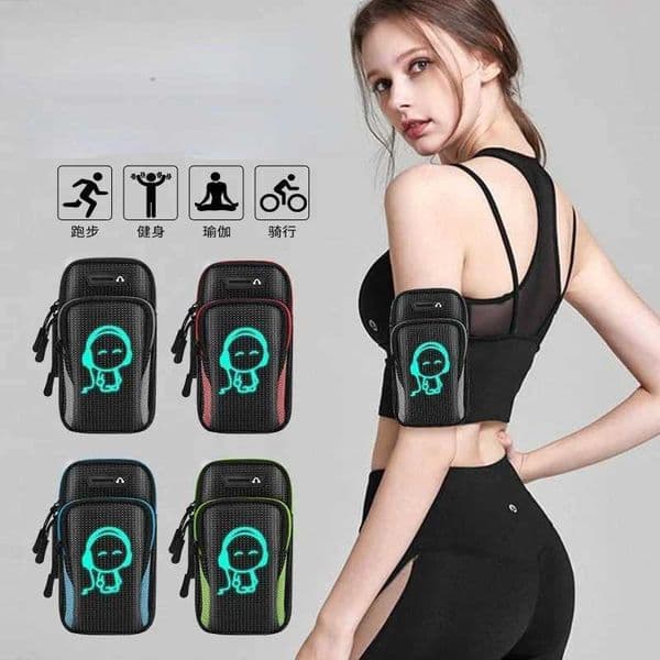 6.8Universal Running Outdoor Sports Waterproof Phone Case for IPhone 12 11 Arm Band Bag for Smausng S21 GYM Armbands Holder M240905