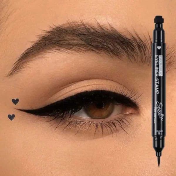 1PC PECOLOVERS Stamp Eyeliner Pen Waterproof Long-lasting Smudge-resistant Fine and Smooth Eyeliner Eye MakeupXJ240904