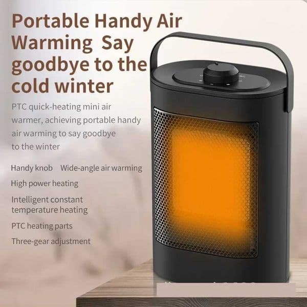 Mini Heater Stove Hand Warmers Head Shake Available Vertical Home Heater Three-second Heater PTC Ceramic M240905
