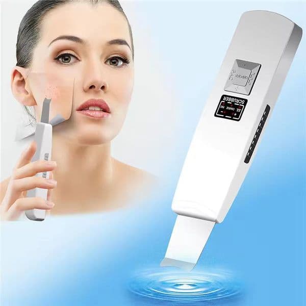 LCD Ultrasonic Skin Diagnosis System Scrubber Blackhead Removal Spa Vibration Massager Ultrasound Peeling Clean Machine Face Cleanser