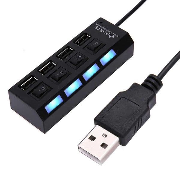 USB splitter 4-port multi extender docking station USB 2.0 Type C Hub OTG adapter suitable for laptop keyboard and mouse CL240905