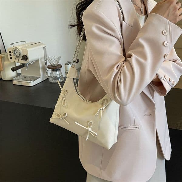 2025 Trainers Shoulder 3 Women Fashion New Bow Design Chain Armpit Bag Versatile Free shipping