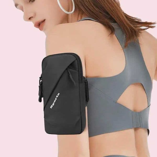 Cell Phone Armband Jogging Exercise Gym Arm Wrist Pouch Sports Arm Bag Pouch Running Phone Armband Holder Breathable Pouch Key M240905
