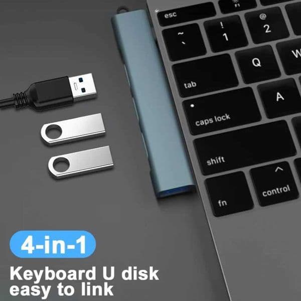 4-in-1 USB Hub Type C HUB OTG USB 3.0/Type-C To 4 USB Ports Spliter Hub High Speed 5.0Gbps Transmission CL240905