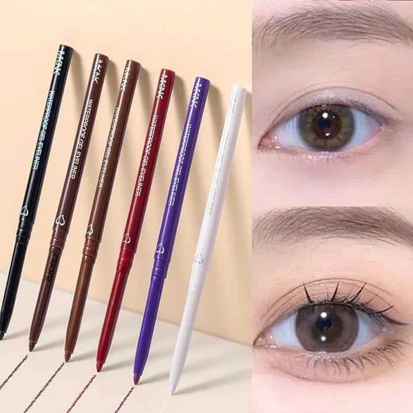 Waterproof Eyeliner Gel Pencil Red Brown Lying Silkworm Pen Soft Easy Wear High Pigment Matte Eyeliner Lasting Shiny Eyes MakeupXJ240904