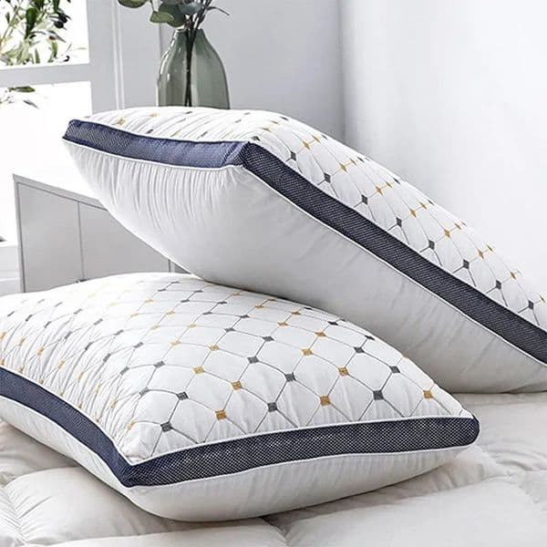 Bottom silk collar protects feather velvet pillow core high rebound washable detachable not bulky 6008001000g 240903