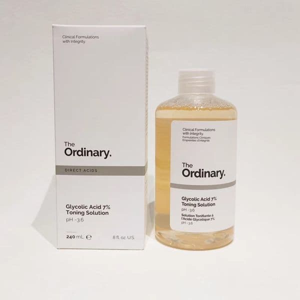 Ordinary Glycolic Acid 7% Toning Solution 240ml Nourishing Gentle Glycolic Acid Toner Exfoliating Moisturizing Control Oil Gentle Treatment Skin Care Face Serum