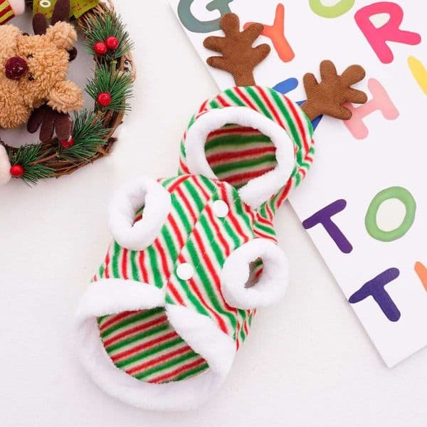 Luxury cat 2026 New Christmas Designer Pet dog Dog Clothes Soft Fleece Cosplay Winter Outfits Chihuahua Puppy Sweatshirt Deer New Year Cat Clothing Free Shipp