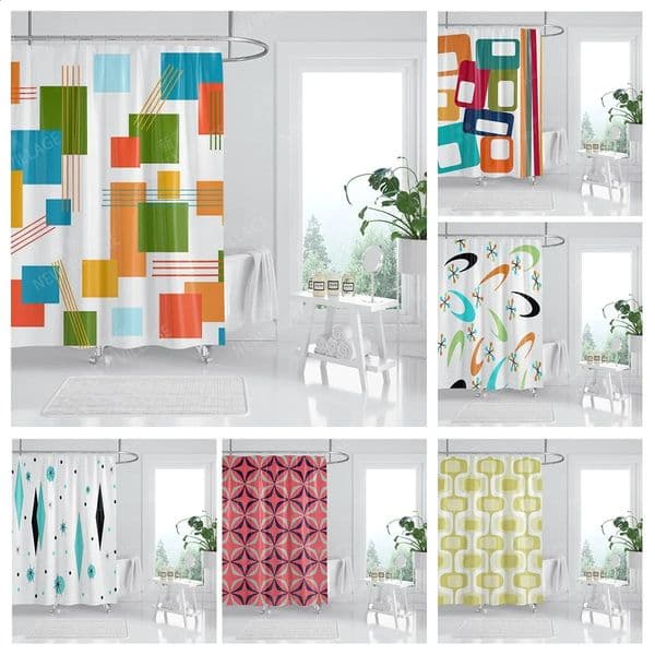 Waterproof fabric shower cover bathroom cover accessories 180x200 shower cover 240 * 416 Nordic Bohemian decoration 240903