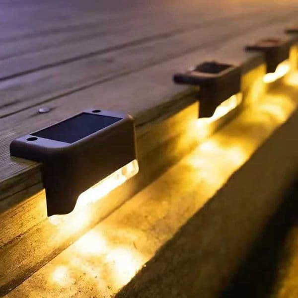 Stair LED Solar Lamp IP65 Waterproof Outdoor Garden Light Pathway Yard Patio Steps Fence Lamps Garden Decor Solar Light Outdoors Y240906