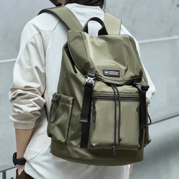 Casual Backpack for Men Waterproof Flap Fashion Laptop Dayback Fit 15 6 Inch School Hiking Traveling Rucksack 240907