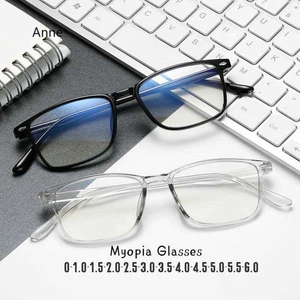 2023 Blue Film Myopia Womens and Mens Glasses Non Deformable Glasses Frame Blue Light Blocking Glasses W240906