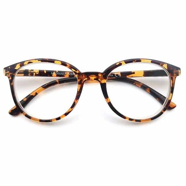 MODFANS Super Size Classic Round Reading Glasses Mens Retro Glasses Frame Womens Flexible Spring hinge Comfortable Wearing Amplifier W240907