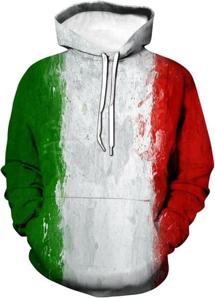 Hoodie For Mens Womens Italian Flag 3D Printing Casual Sweatshirt Pullove Graphic Hoodies Pullover Long Sleeve Trend Free shipping
