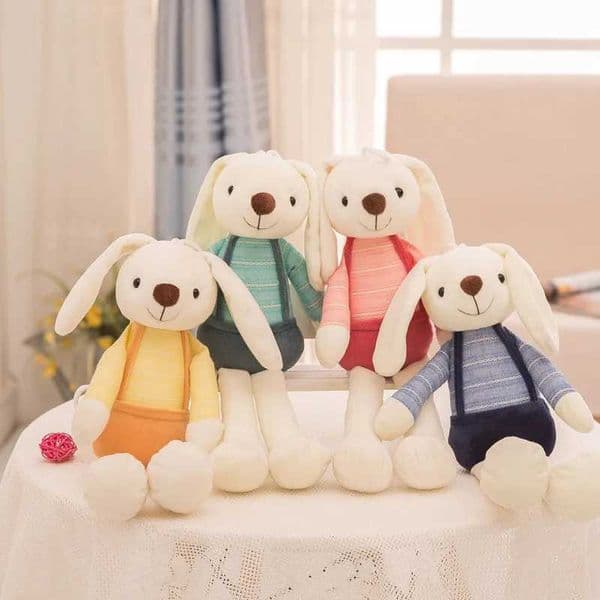 Kawaii 40cm Bunny Plush Rabbit Baby Toys Cute Soft Cloth Stuffed Animals Rabbit Home Decor For Children Baby Appease Toys Gift Y240907