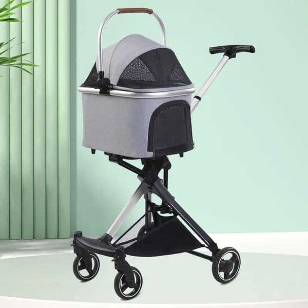 Luxury expandable pet stroller for small and medium-sized dogs and cats hot selling folding design for travel preparation W240906
