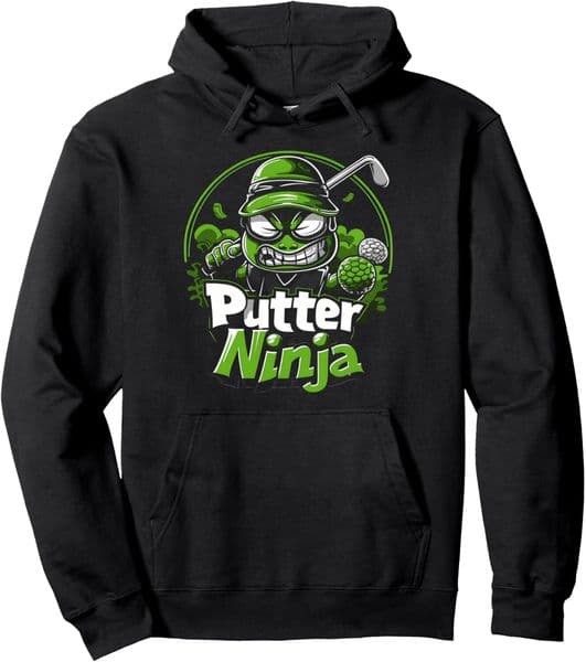 Hoodie For Mens Womens Golfing Ninja Putter Funny Golfer Design Graphic Tees Pullover Hoodies Sweatshirt Free shipping