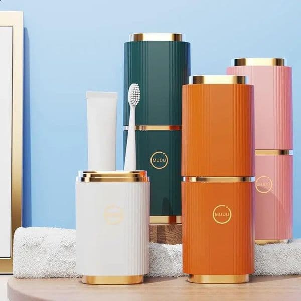 1 household travel face cup mouthwash cup toothbrush bucket toothbrush toothbrush storage box toothbrush box portable 240903